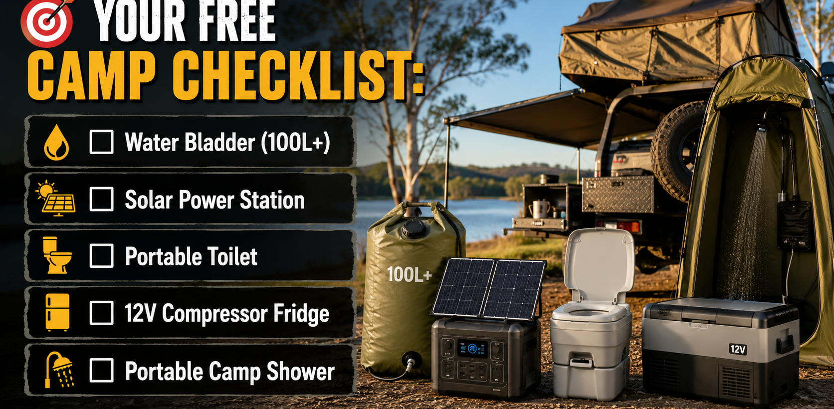 5 Essential Tools You Must Have for Free Camping in Australia (Water Bladder & More)