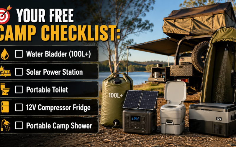 5 Essential Tools You Must Have for Free Camping in Australia (Water Bladder & More)